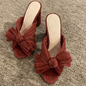 Loeffler Randall Penny Bow Heel in Amber